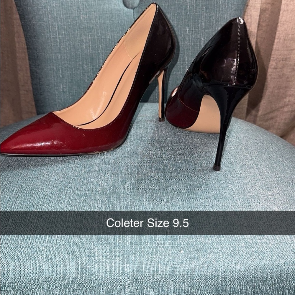 Women's Black and Red Stiletto Heels